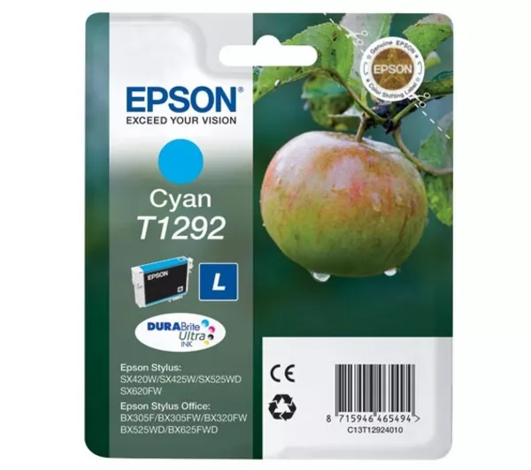 &divide; Tinta original epson t1292 cian c13t12924011 7ml