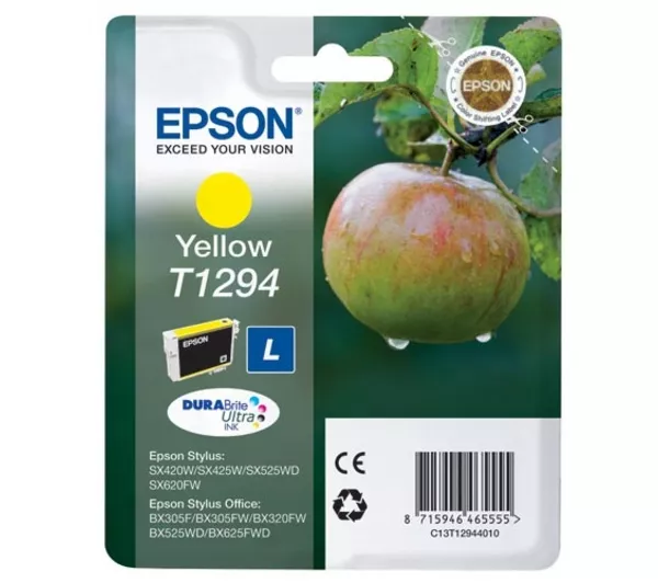 &divide; Tinta original epson t1294 amarillo c13t12944011 7ml