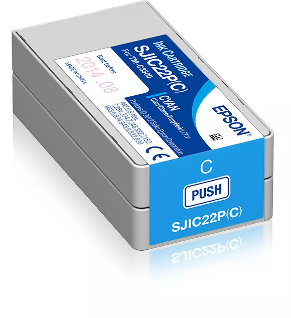 &divide; Tinta original epson sjic22p cian 32.5ml