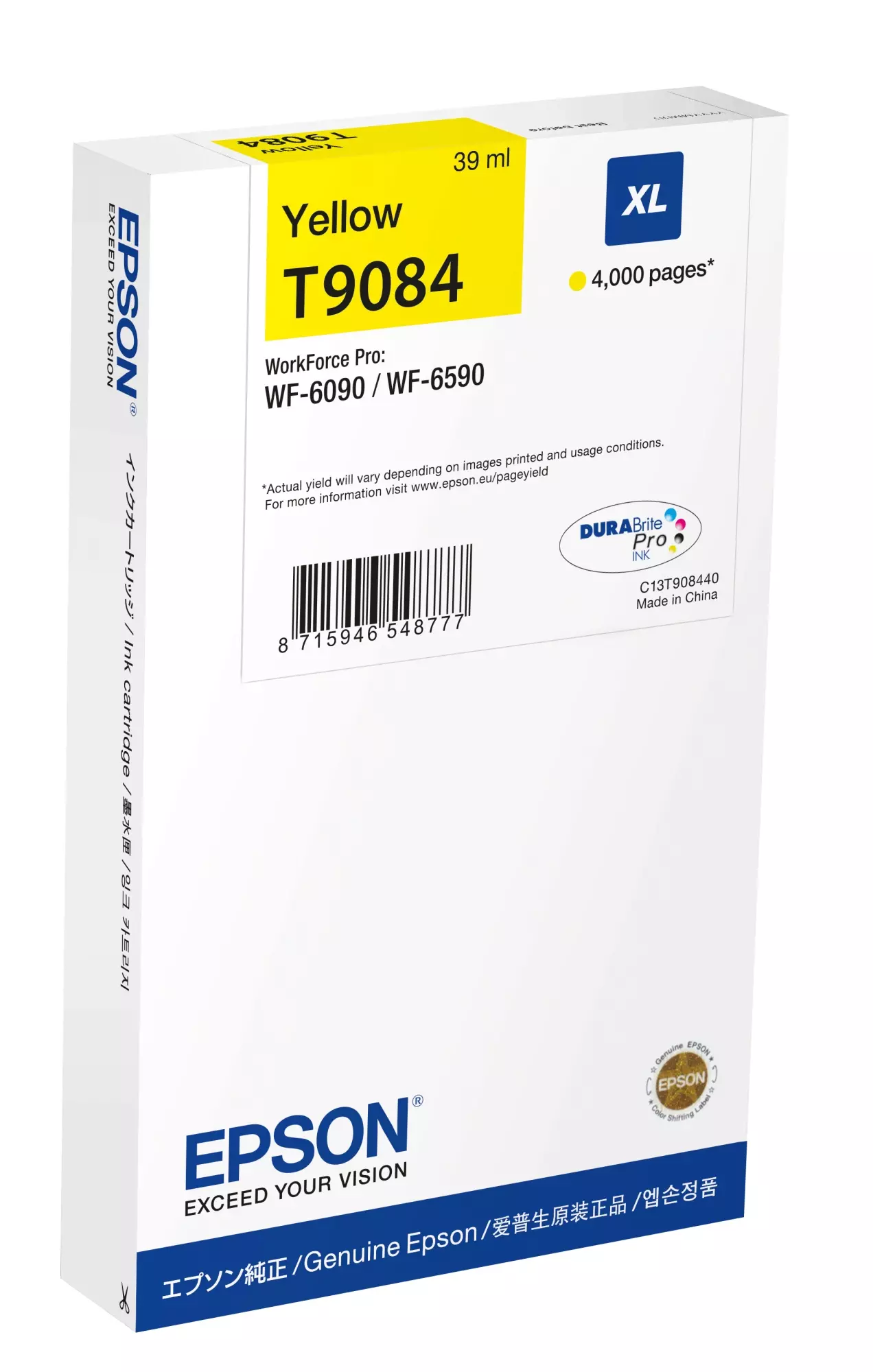 &divide; Tinta original epson t9084 xl amarilla c13t908440 39ml