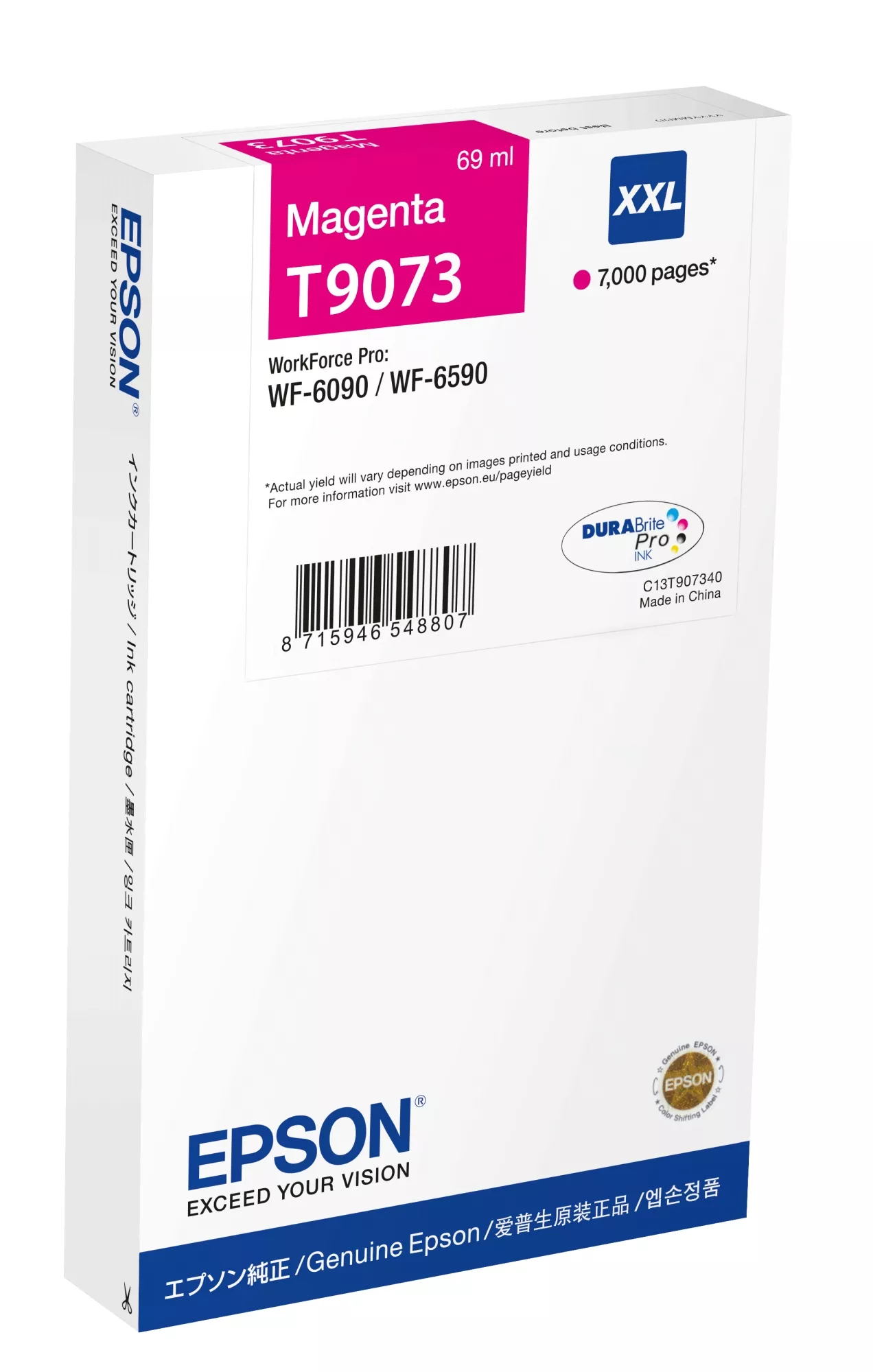 &divide; Tinta original epson t9073 xxl magenta c13t907340 69ml