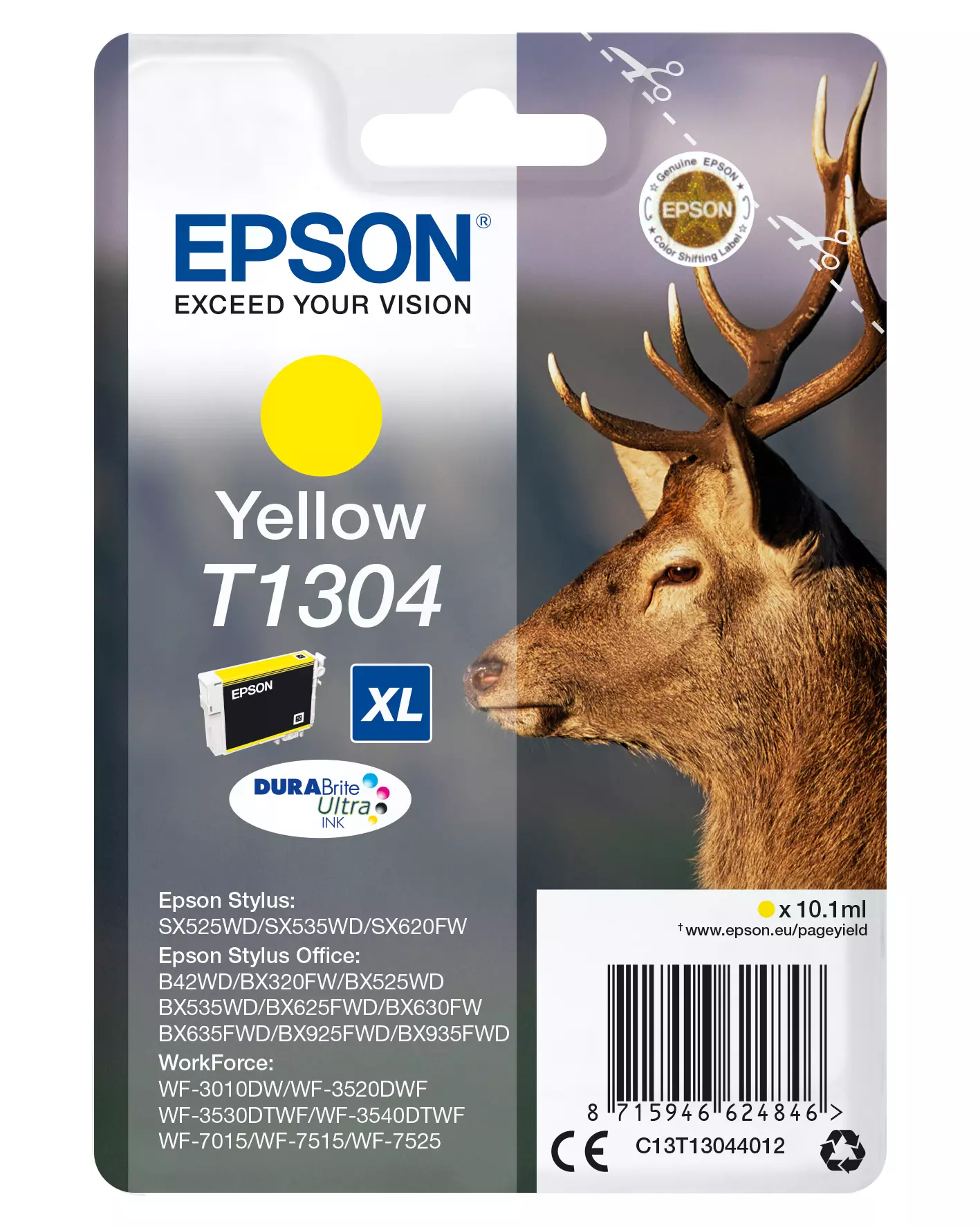 &divide; Tinta original epson t1304 amarillo c13t13044012 10.1ml