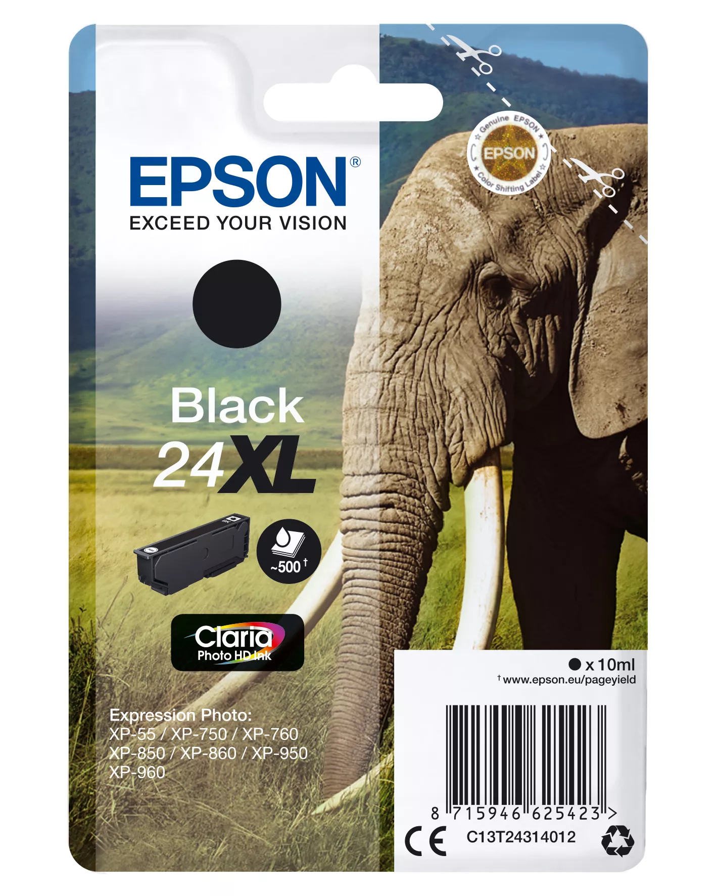&divide; Tinta original epson t2431 xl negro c13t24314012 10ml