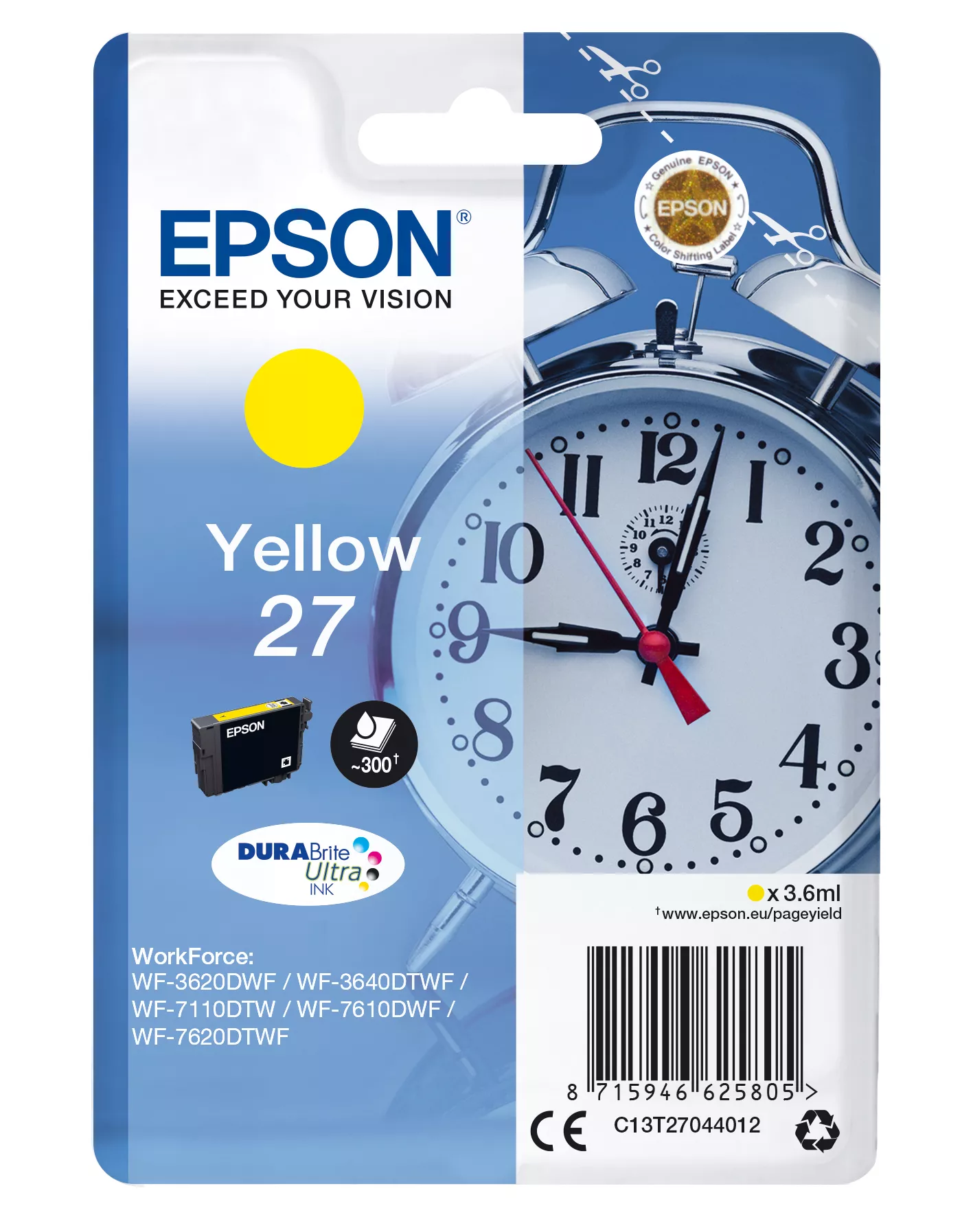 &divide; Tinta original epson t2704 amarillo c13t27044012 3.6ml