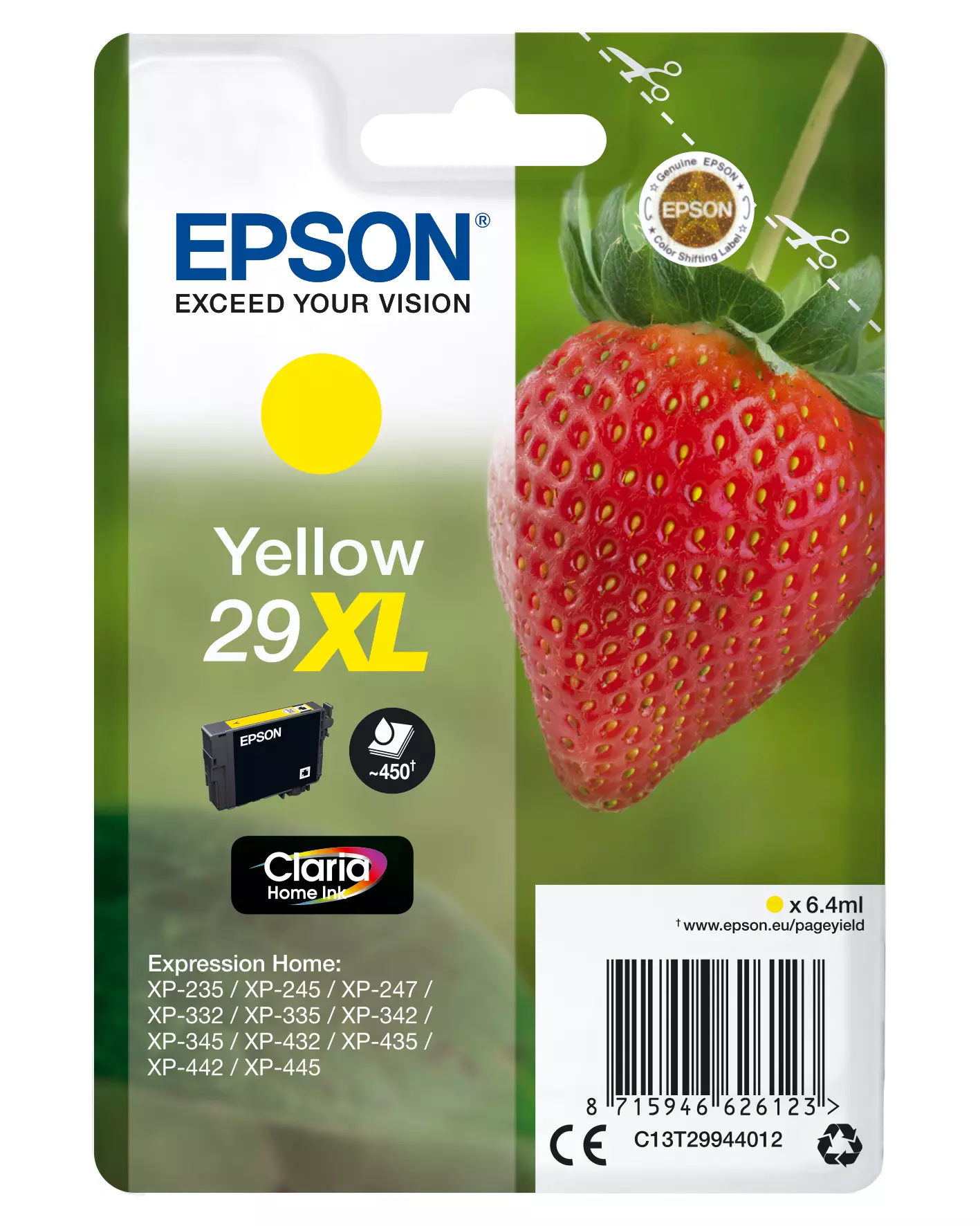 &divide; Tinta original epson t2994 xl amarillo c13t29944012 6.4ml