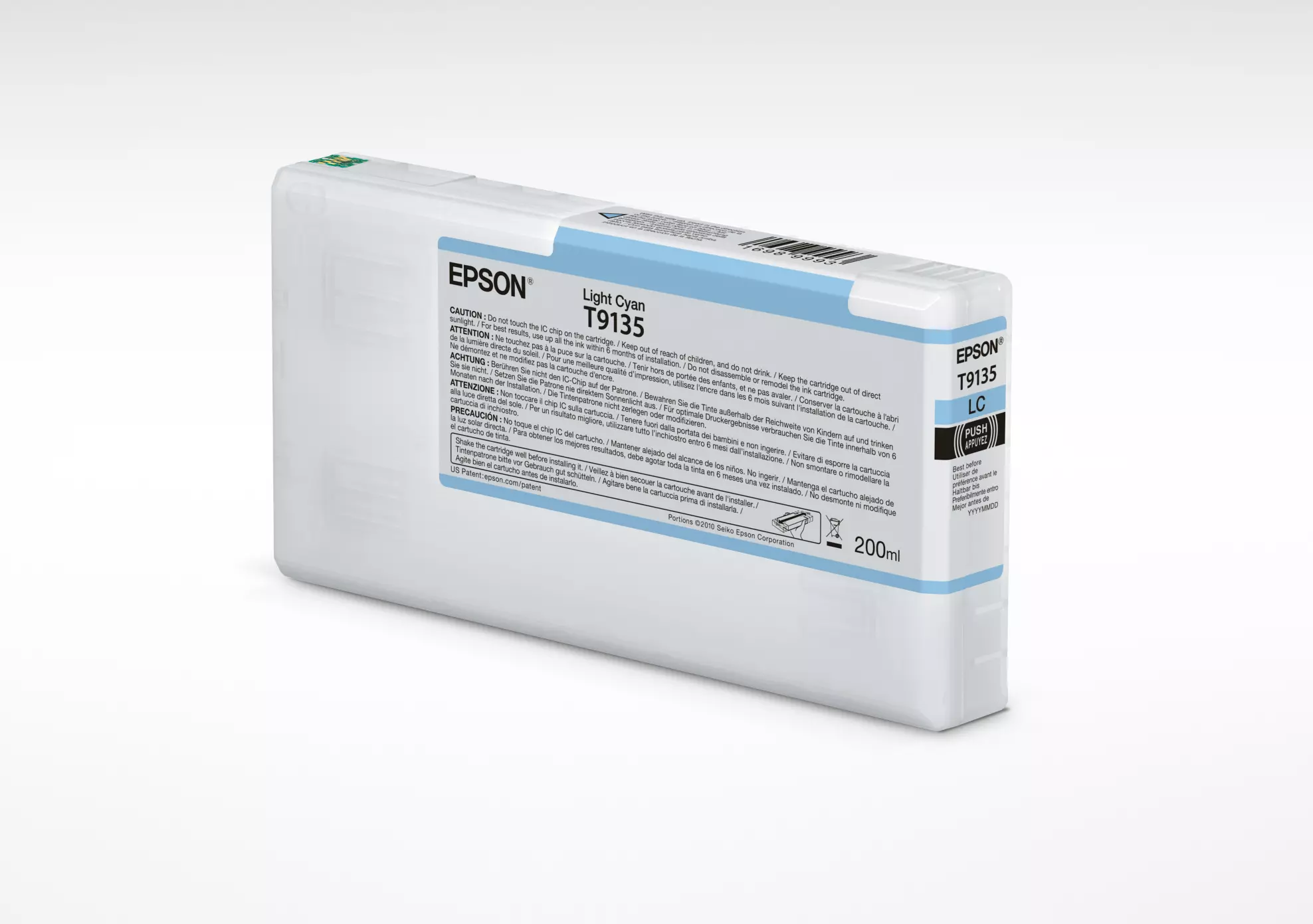 &divide; Tinta original epson t9135 cian claro c13t913500 200ml