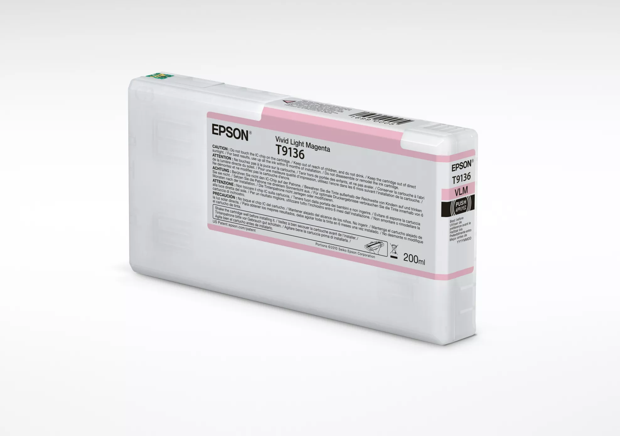 &divide; Tinta original epson t9136 magenta claro vivo c13t913600 200ml