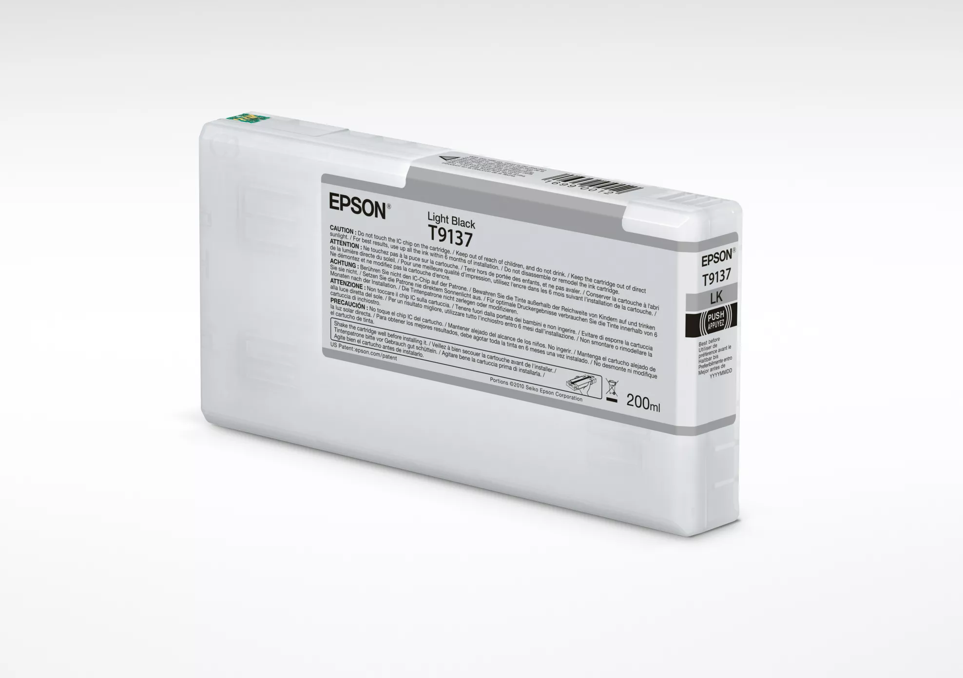 &divide; Tinta original epson t9137 negro claro c13t913700 200ml