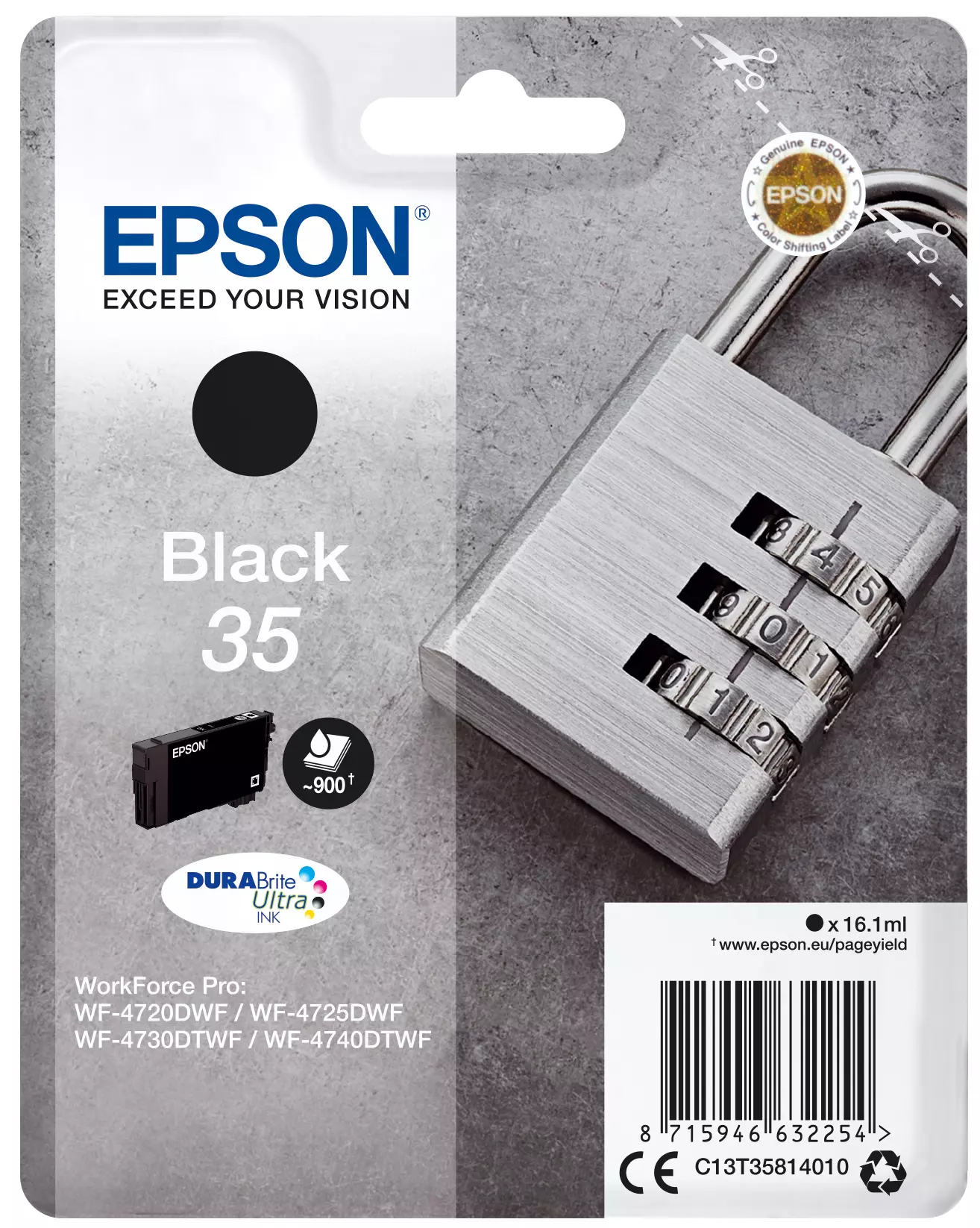 &divide; Tinta original epson t3581 negro c13t35814010 16.1ml