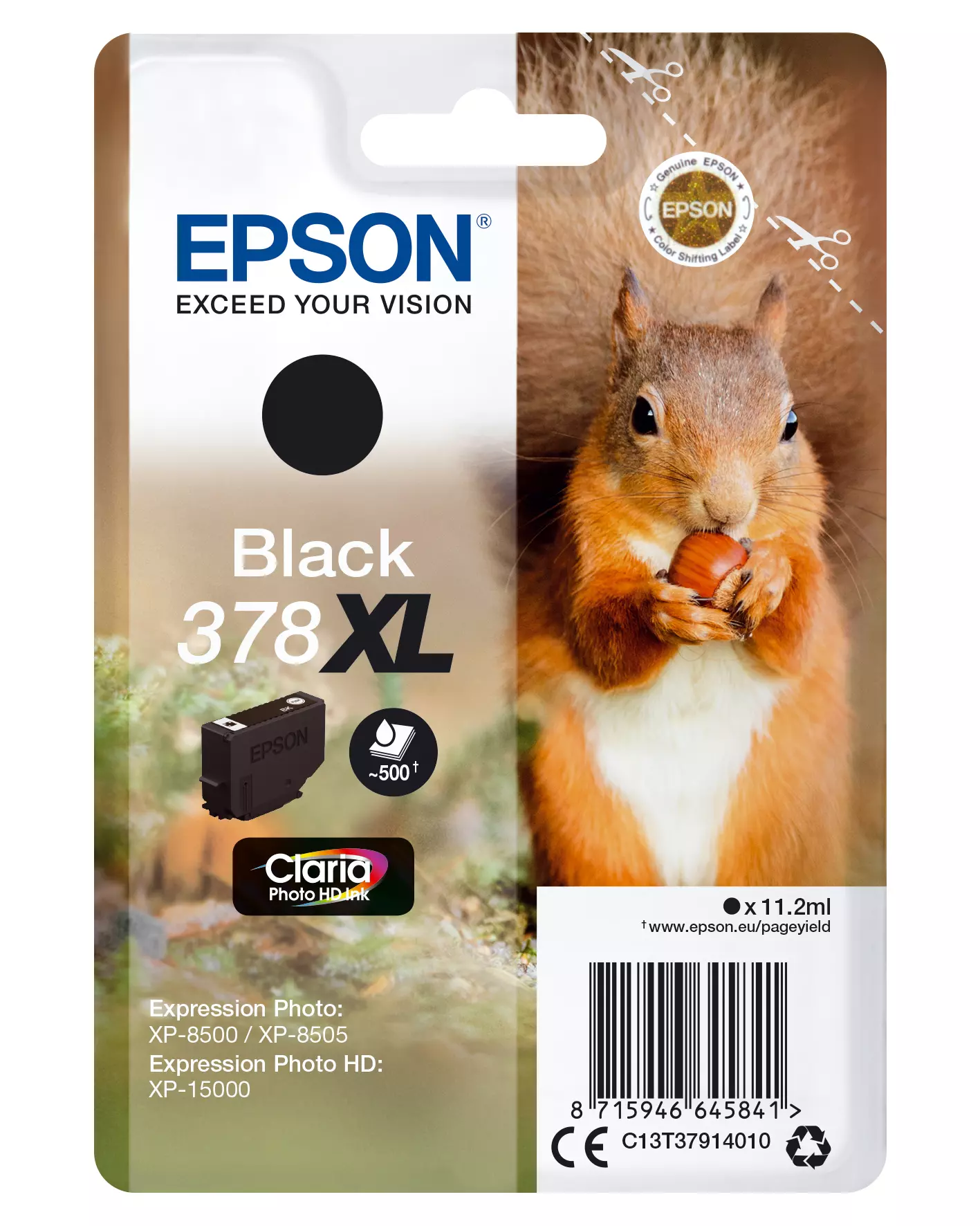 &divide; Tinta original epson t3791 xl negro c13t37914010 11.2ml