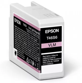 &divide; Tinta original epson t46s6 magenta claro vivo c13t46s600 25ml