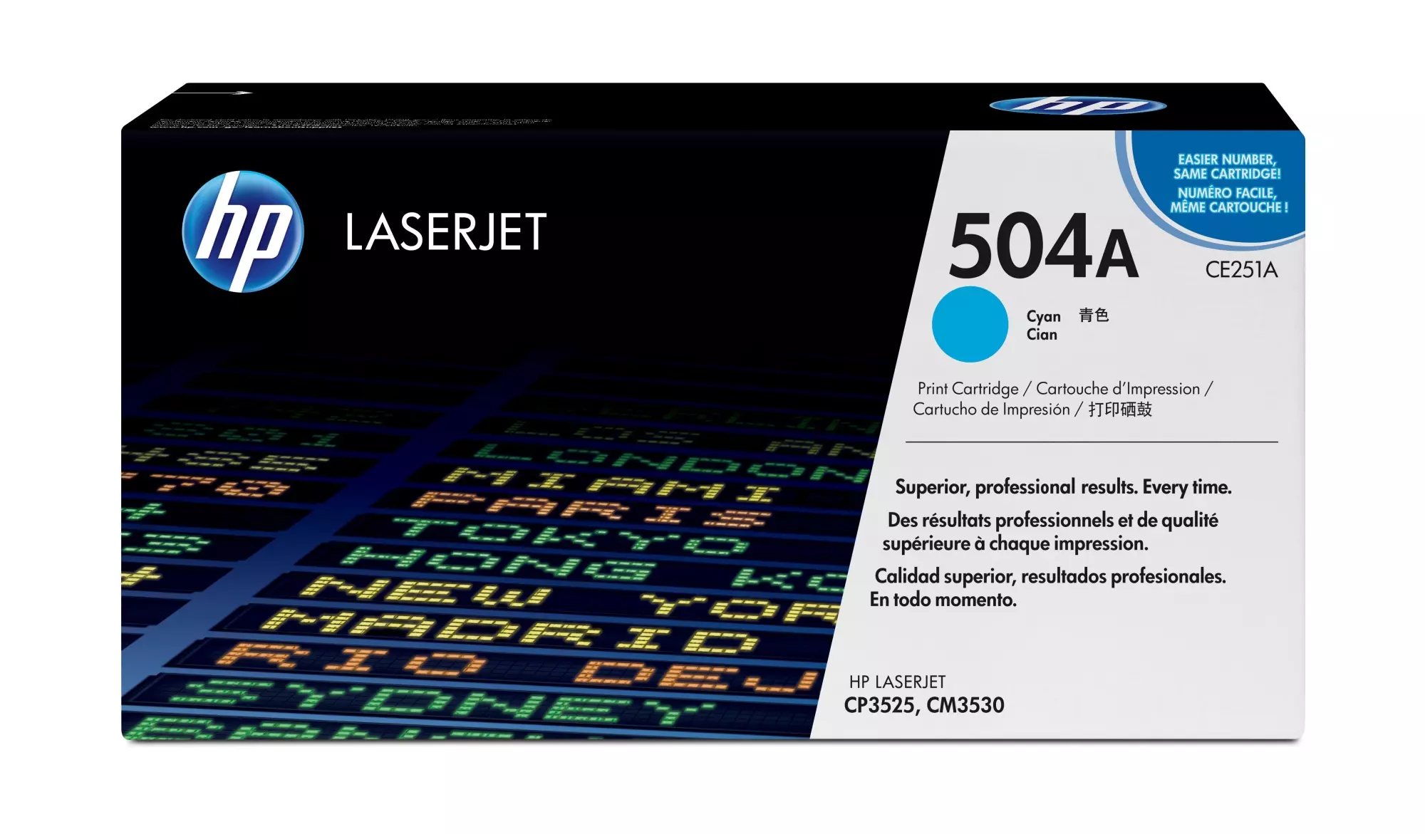 &divide; T&oacute;ner original hp ce251a cian 504a 7.000 p&aacute;ginas